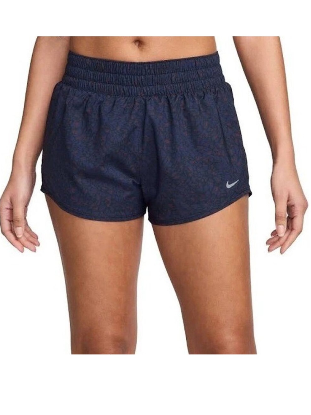 Nike One Women's Dri-FIT 3" Brief-Lined Shorts Blue Size M
